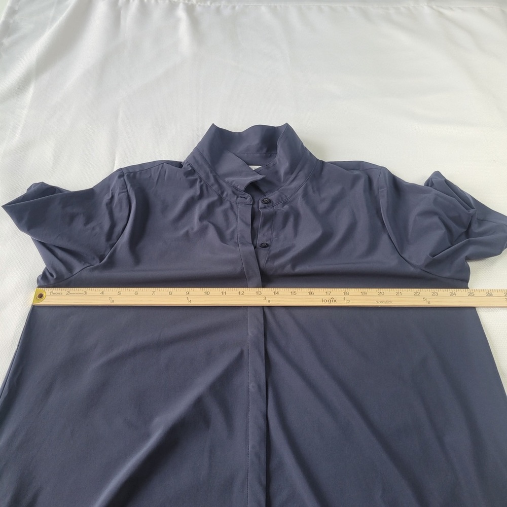 Chico's Black Button Down Tunic Top / Mini Dress … - image 5